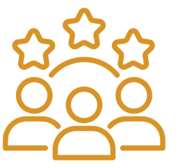 Teamwork and excellence symbol