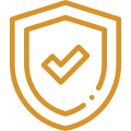 Protection symbol with checkmark